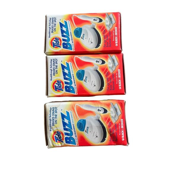Tide BUZZ Ultrasonic Stain Catcher Pads 5 Boxes 2 Refill Packs Cleaner - Picture 4 of 5